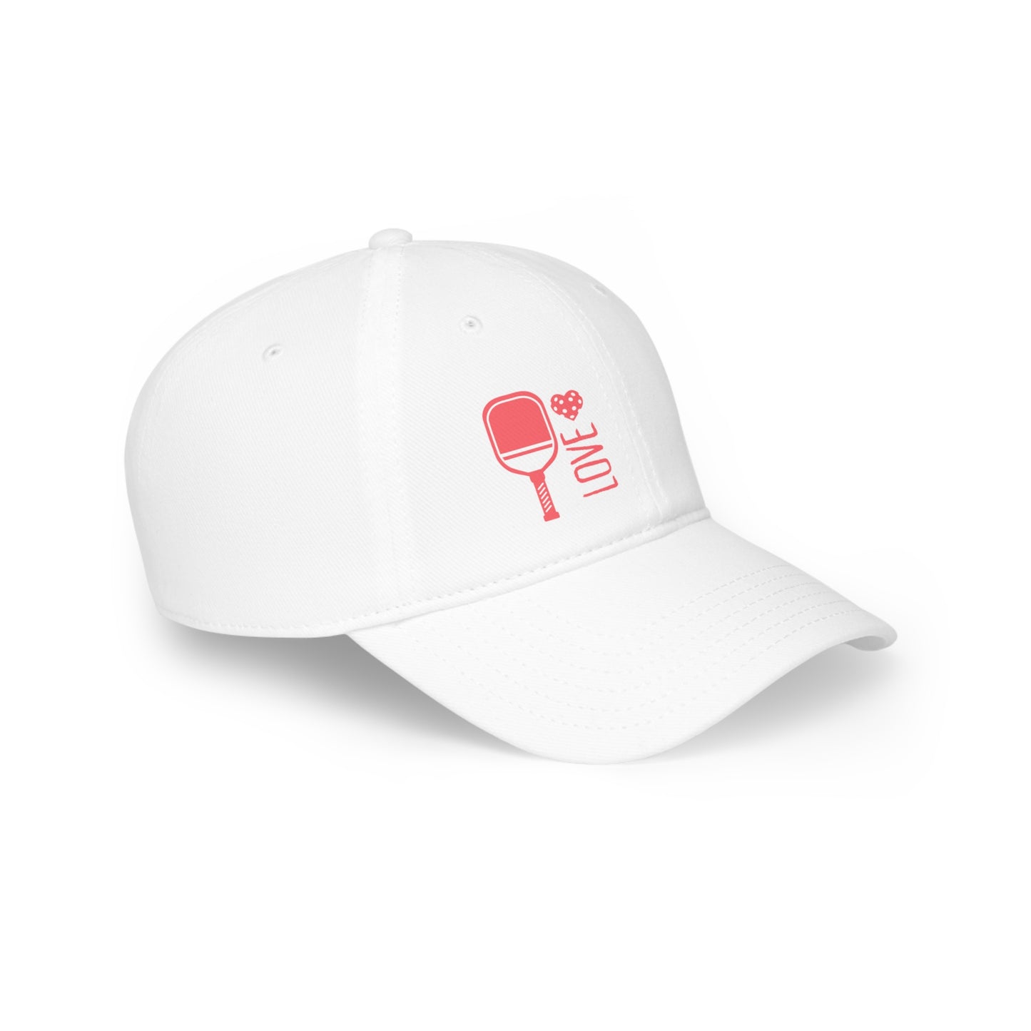 Pickleball Pink Love Low Profile Hat