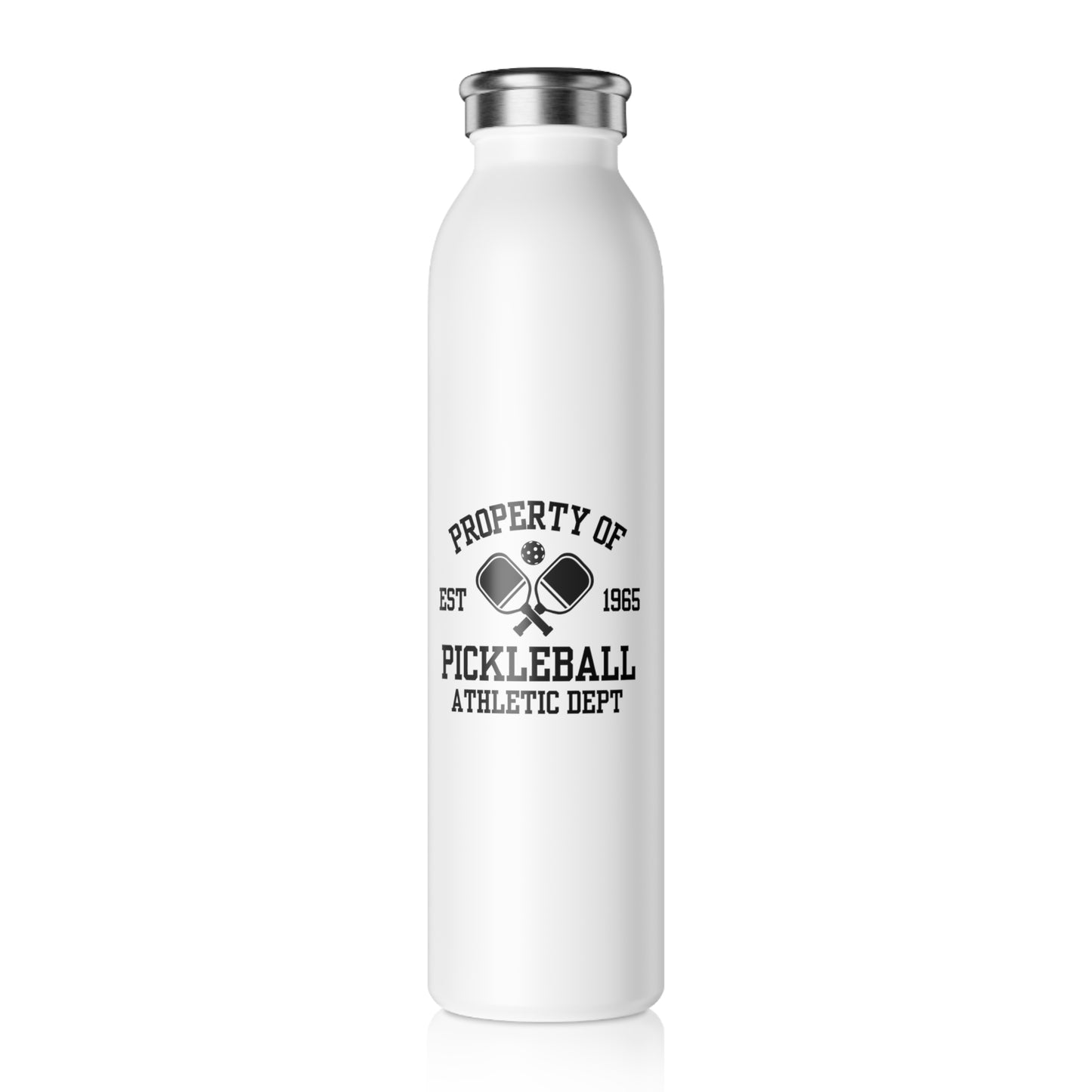 Pickleball Athletic Club Slim Water Bottle