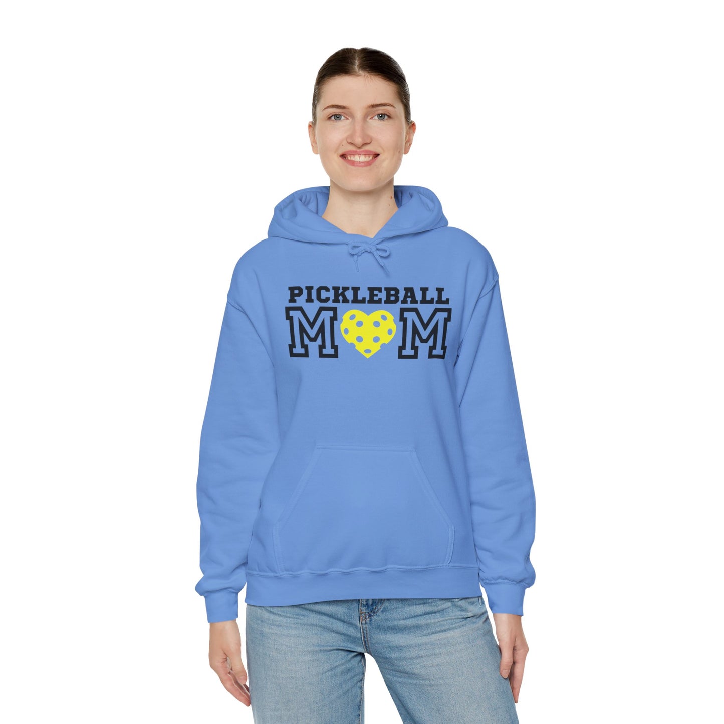 Pickleball Mom Yellow Heart Hoodie