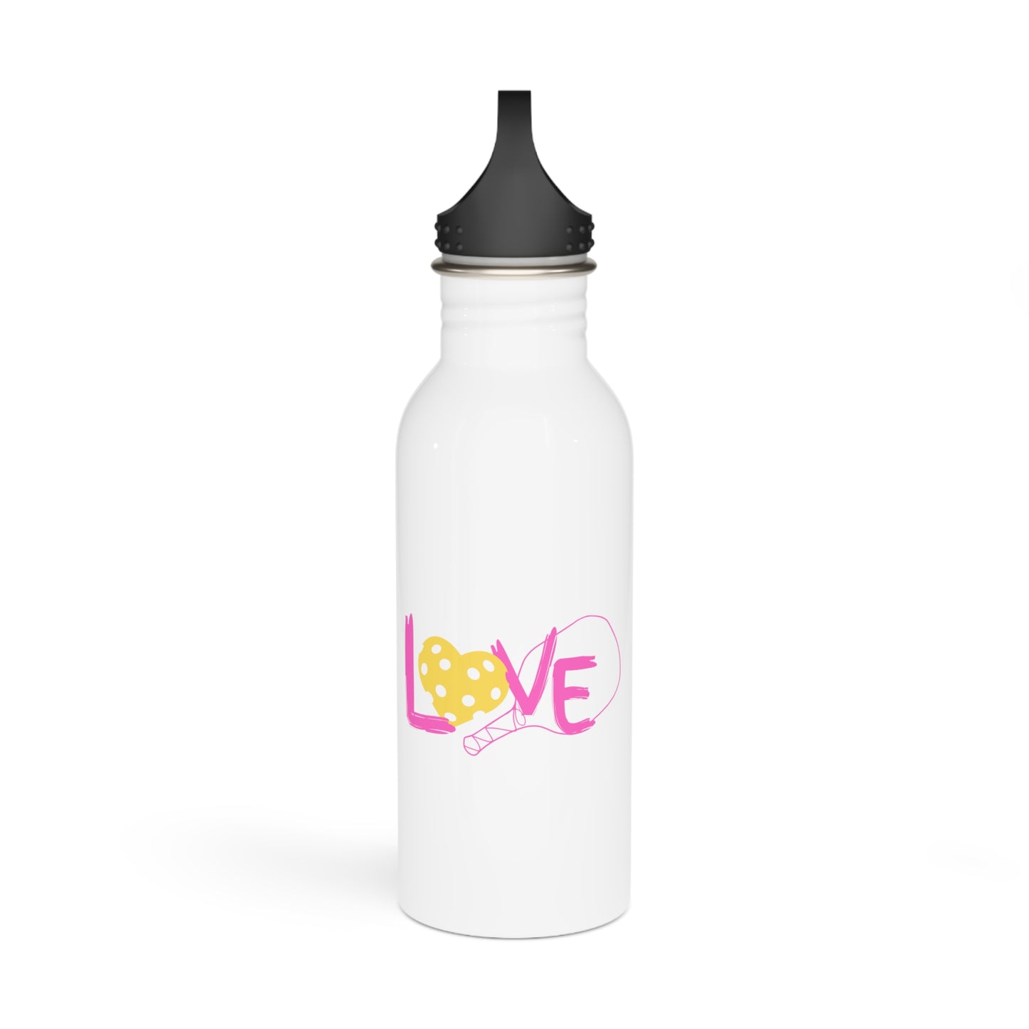 Pickeleball Pink Love Stainless Steel Water Bottle
