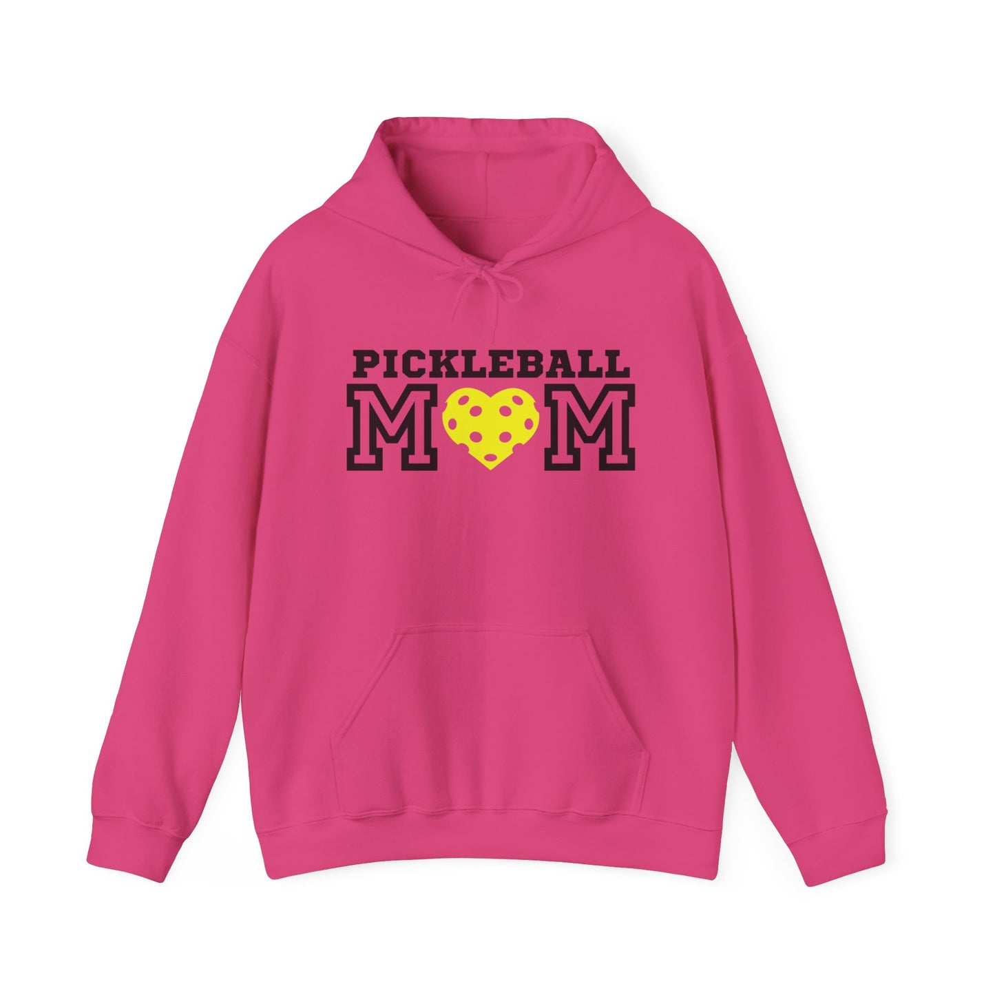 Pickleball Mom Yellow Heart Hoodie