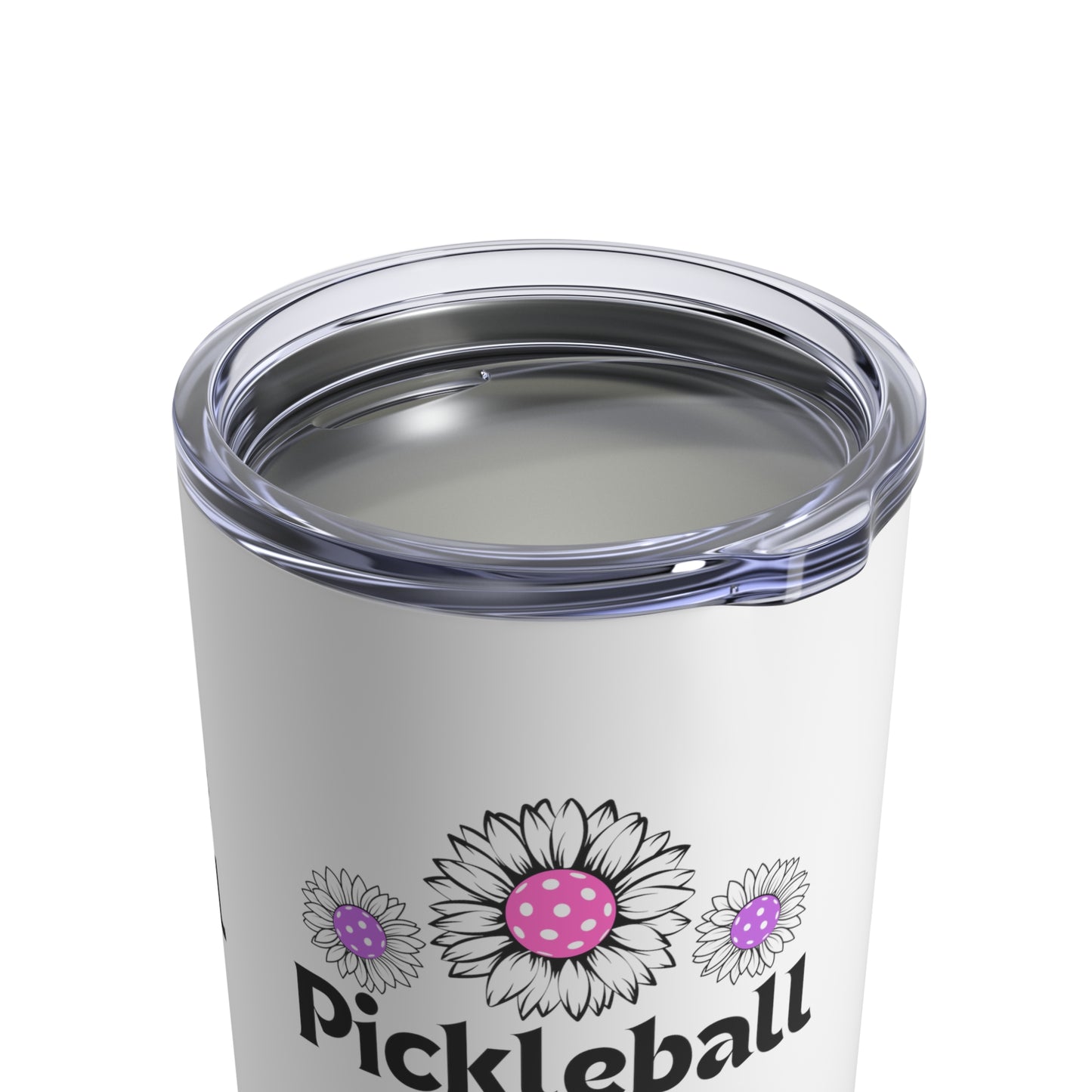 Pickleball 3 Flowers Tumbler