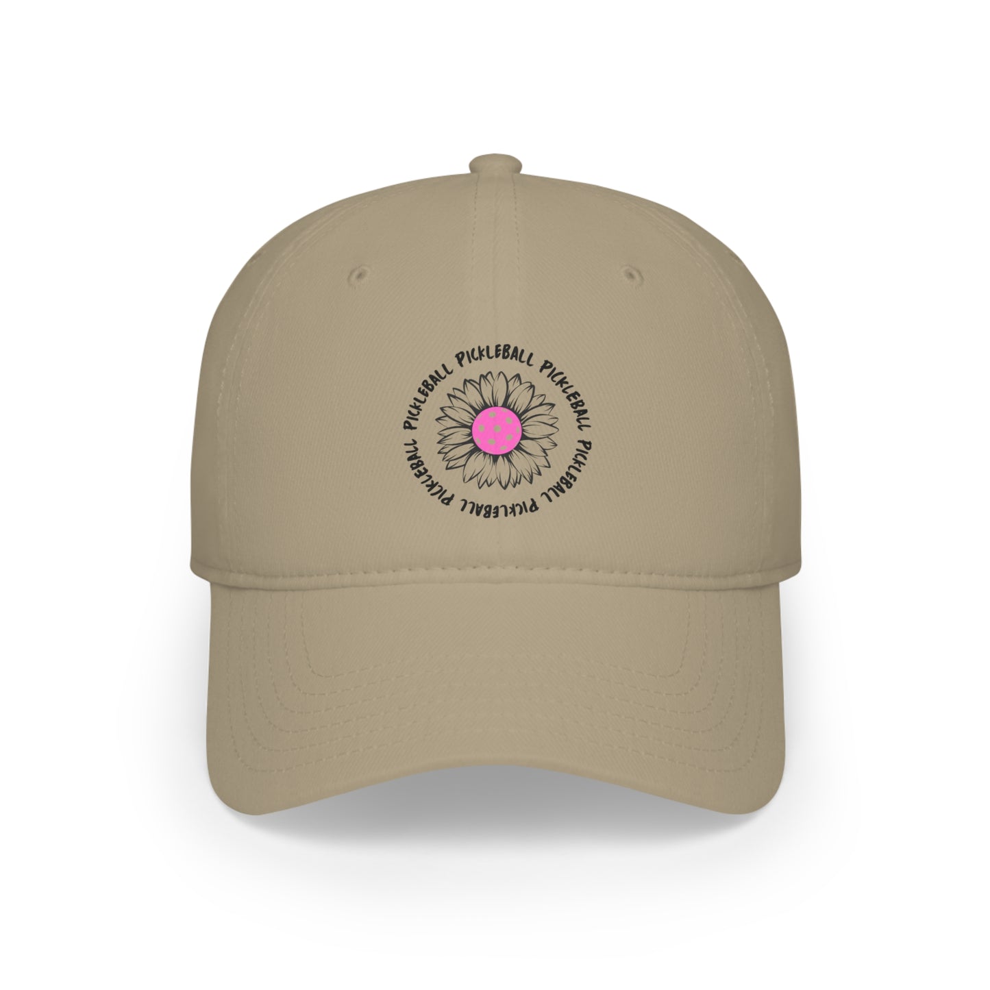 Pickleball Flower Low Profile Hat