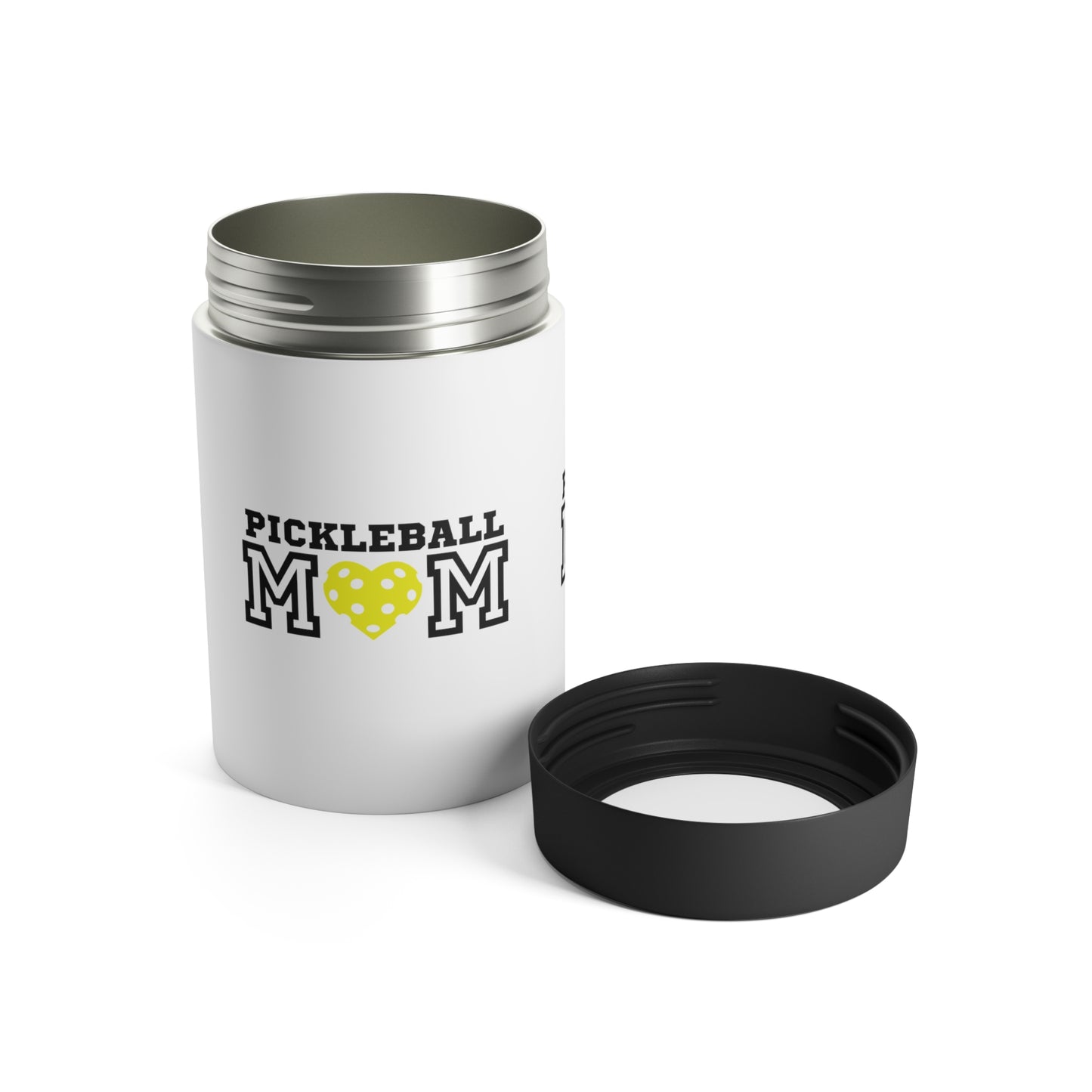 Pickleball Mom Yellow Heart Can Holder