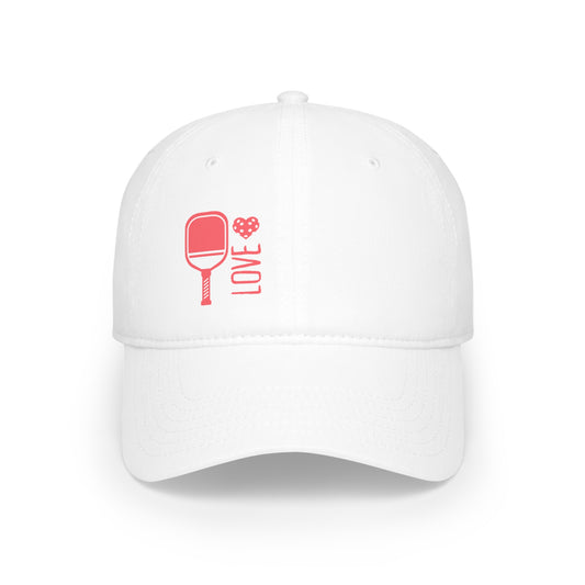 Pickleball Pink Love Low Profile Hat