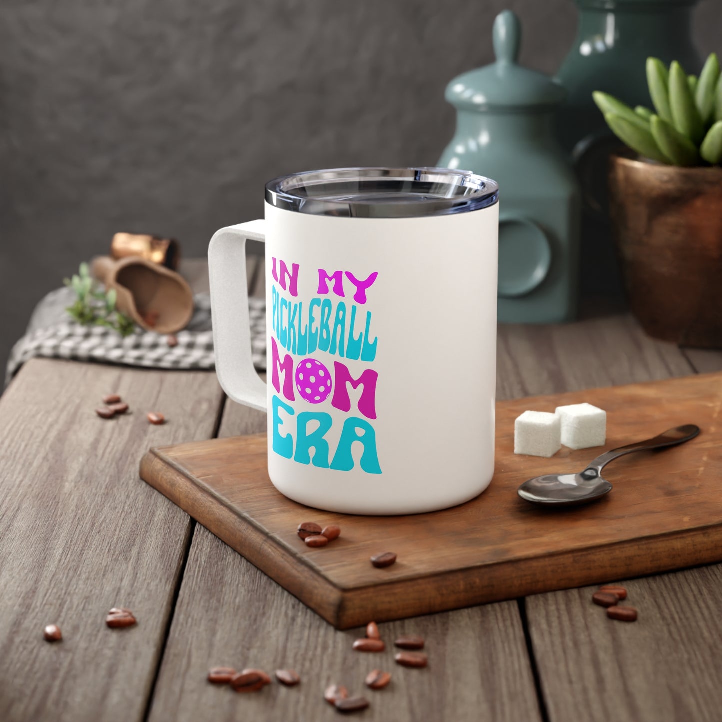 In My Pickleball Mom Era Insulated Mug