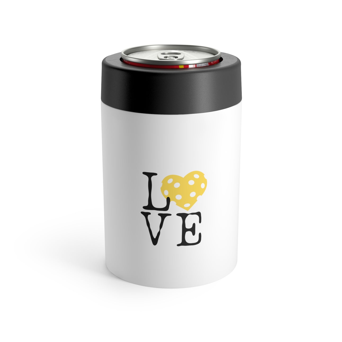 Pickleball Yellow Heart Love Can Holder