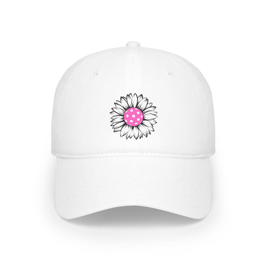 Pickleball Flower Low Profile Hat