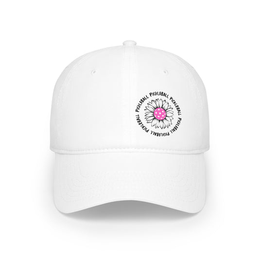 Pickleball Flower Low Profile Hat