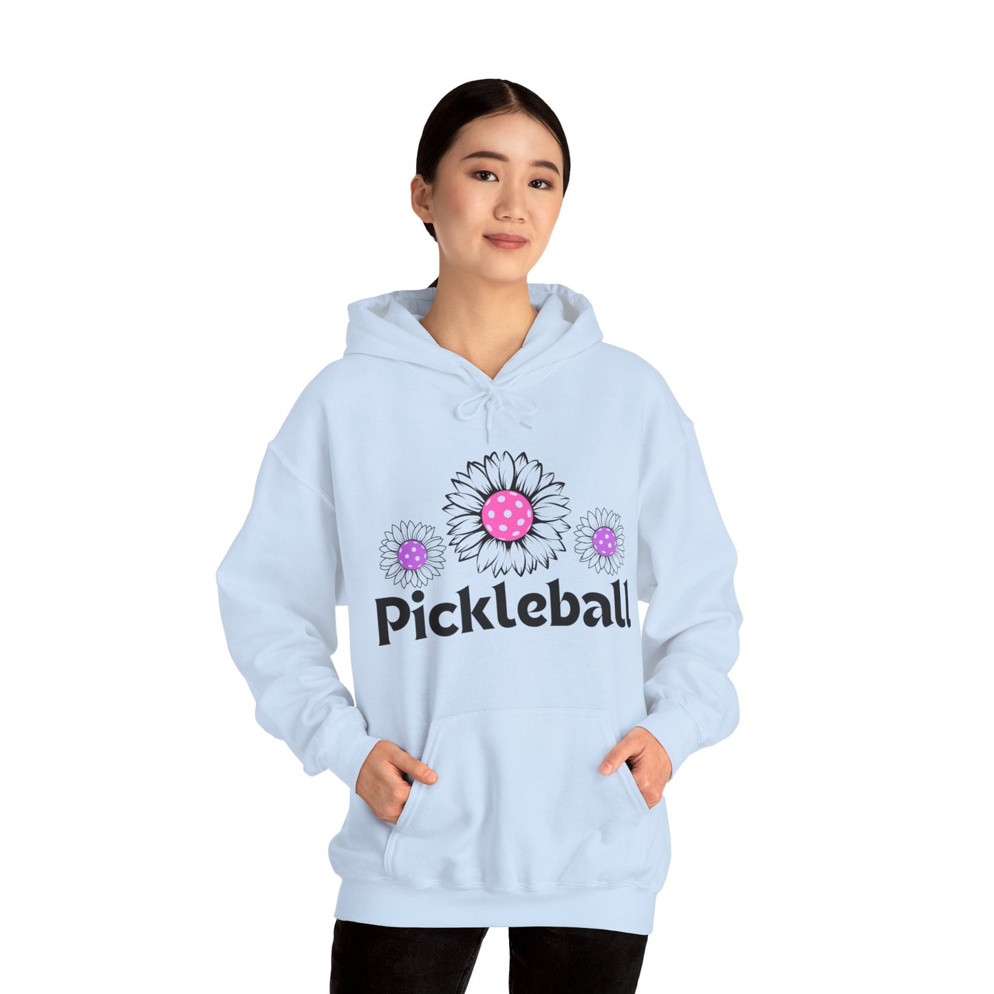 Pickleball 3 Flowers Hoodie