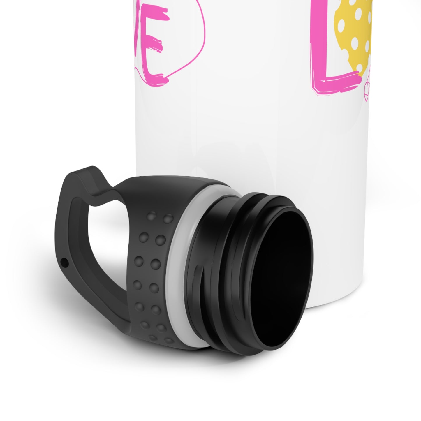 Pickeleball Pink Love Stainless Steel Water Bottle