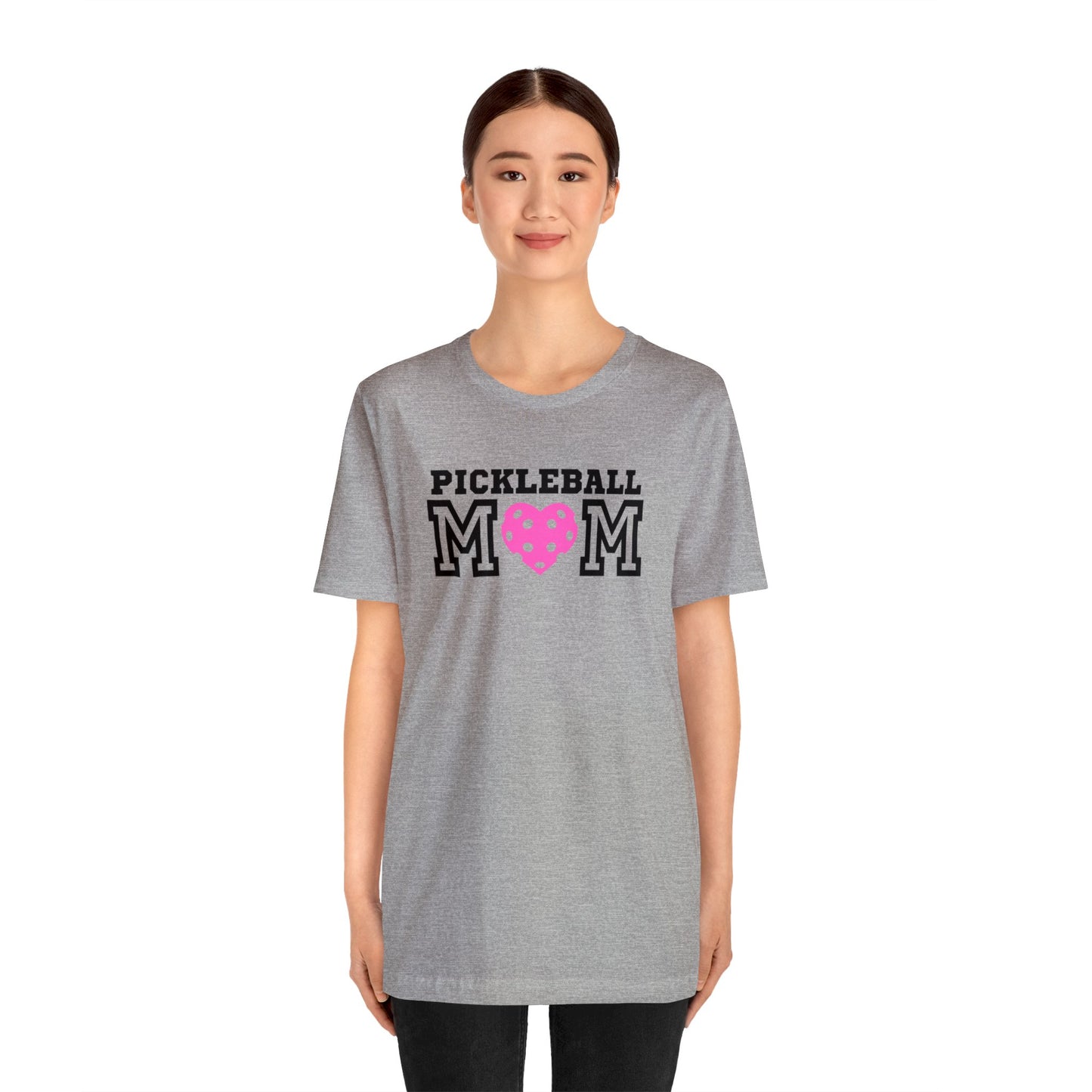 Pickleball Mom Pink Heart T-shirt