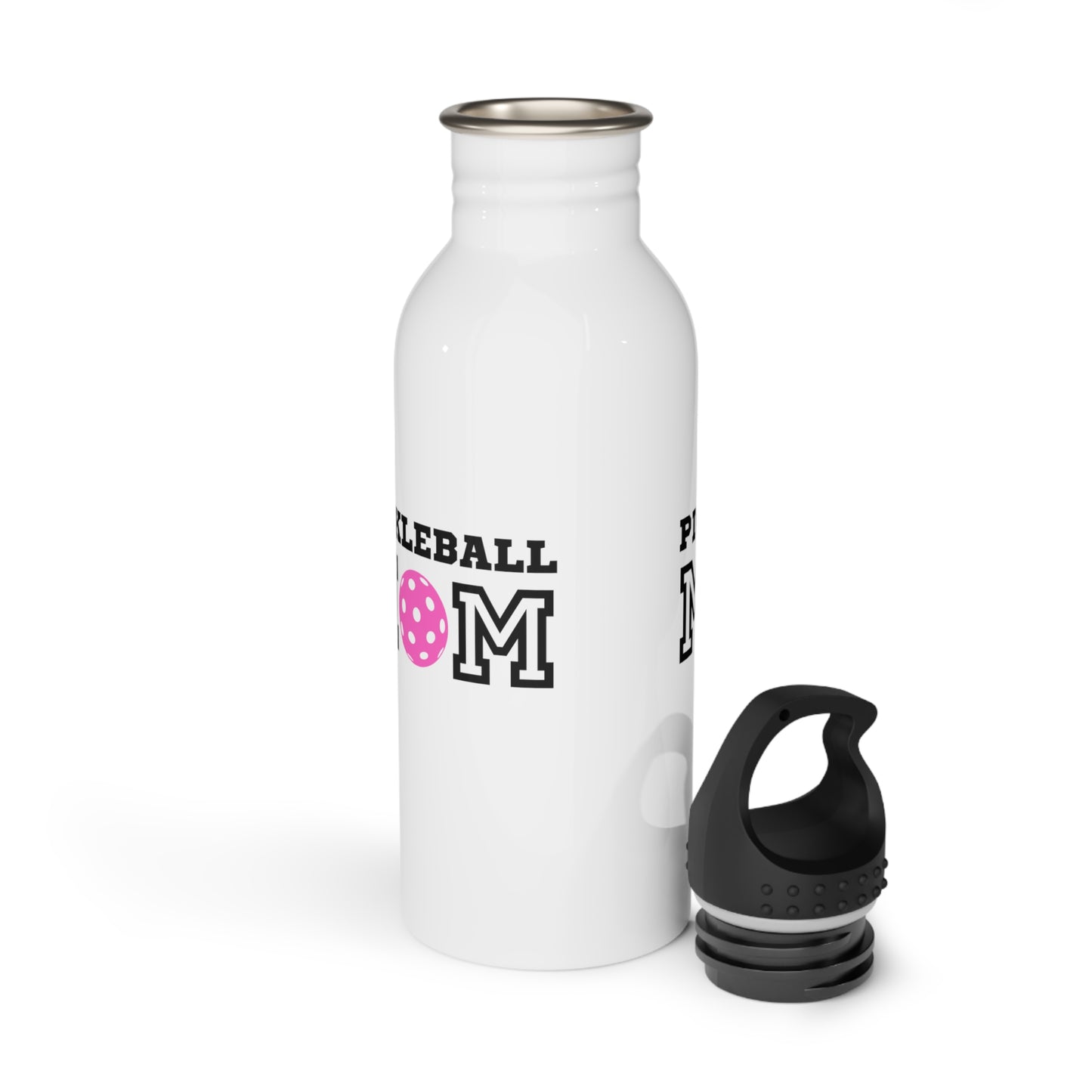 Pickleball Mom Pink Stainless Steel Water Bottle