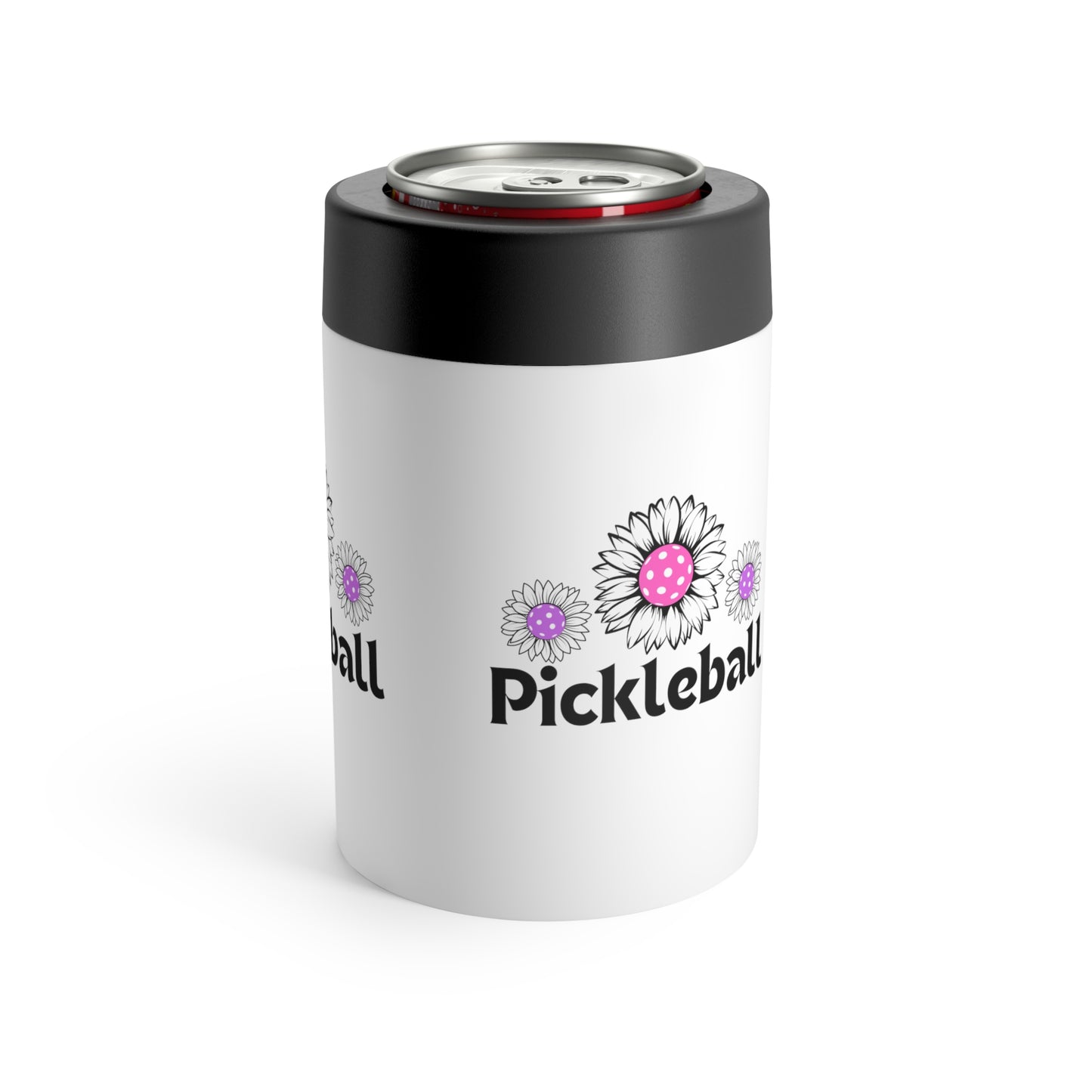 Pickleball 3 Flowers Can Holder
