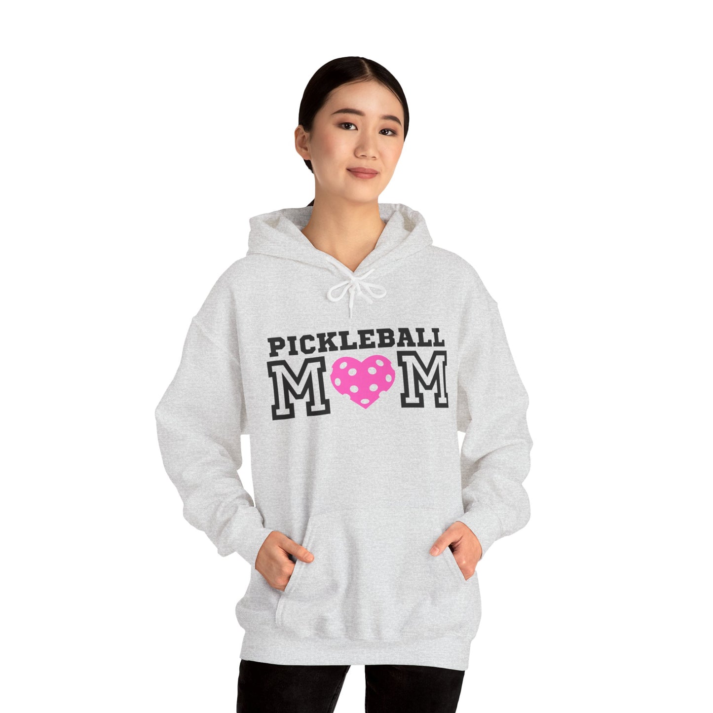 Pickleball Mom Pink Heart Hoodie