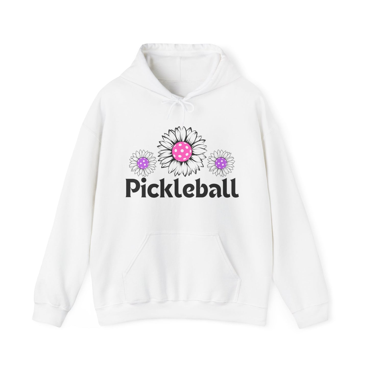 Pickleball 3 Flowers Hoodie