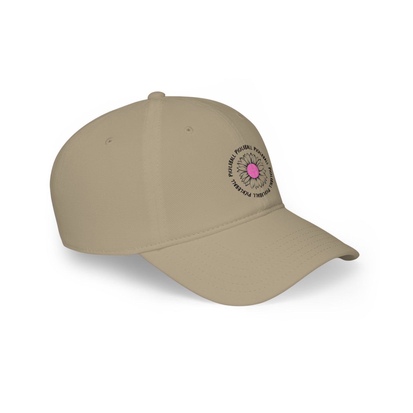 Pickleball Flower Low Profile Hat