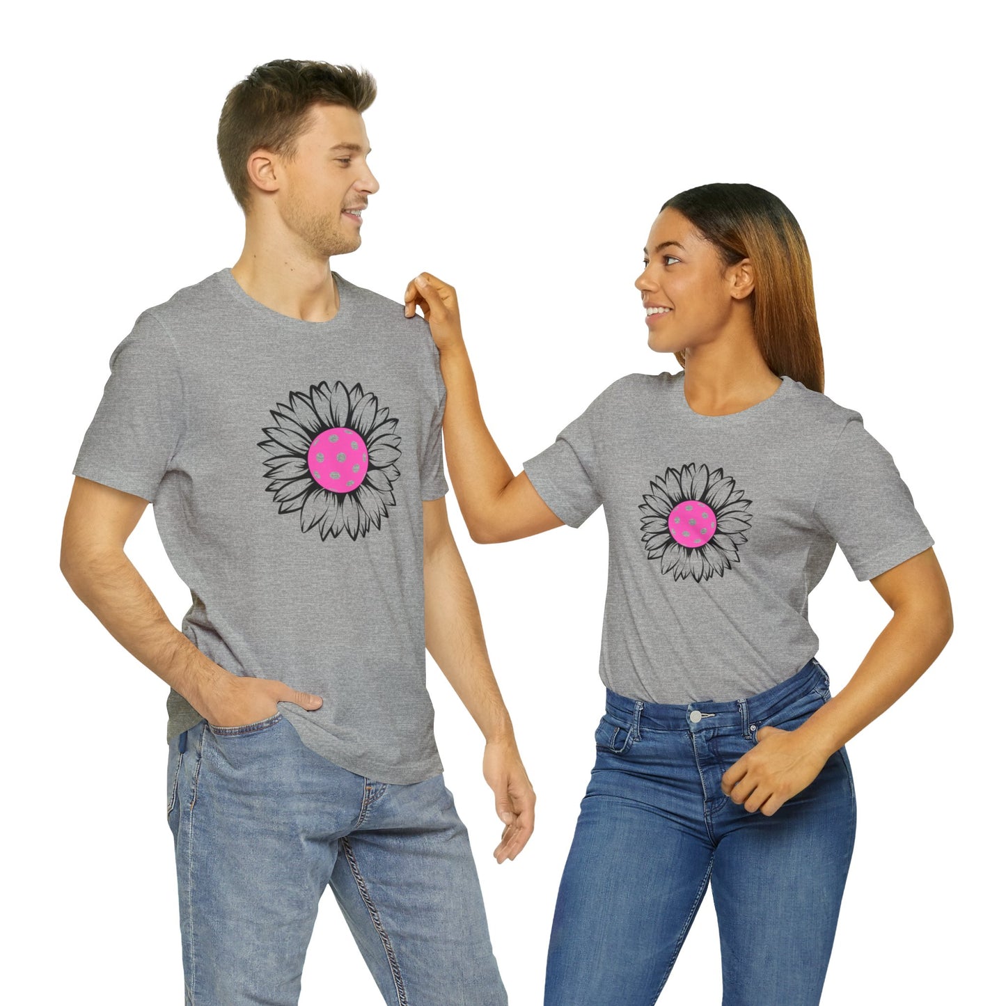 Pickleball Flower Love T-shirt