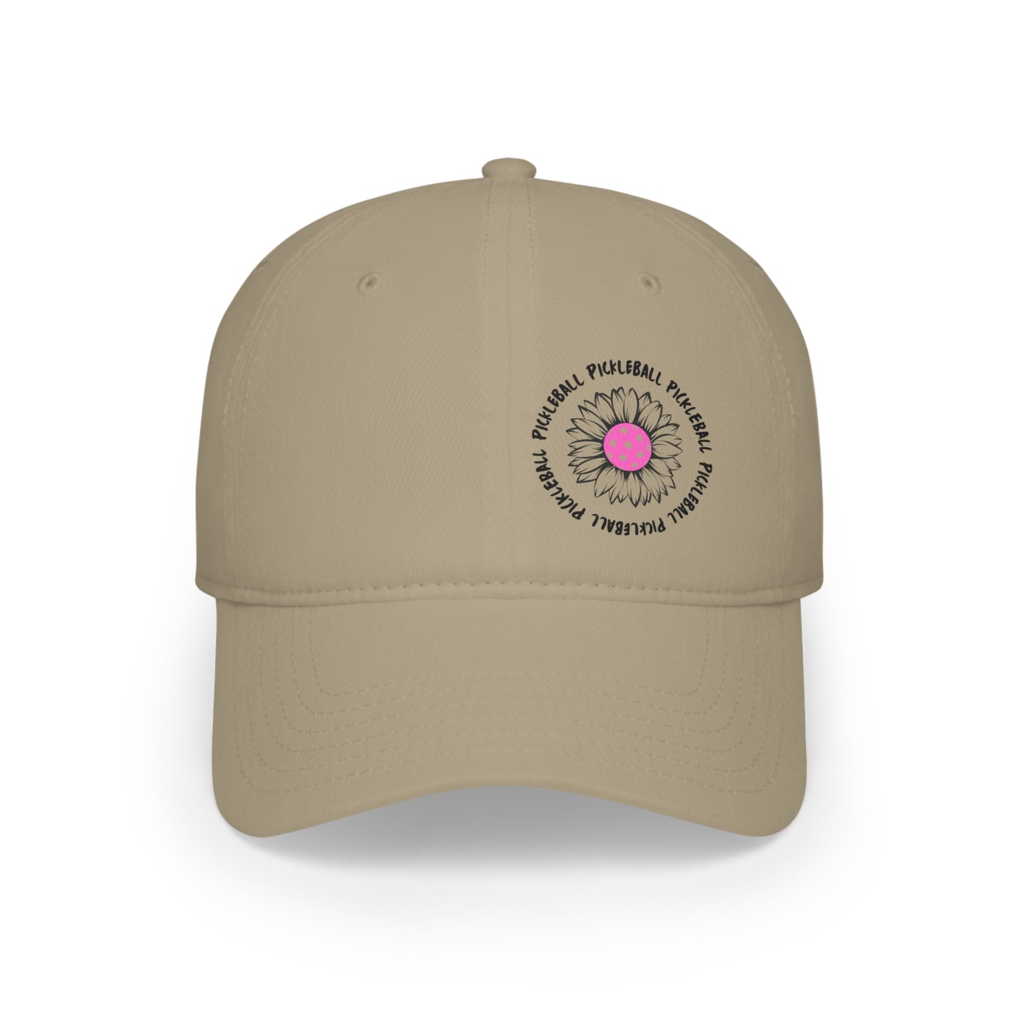 Pickleball Flower Low Profile Hat