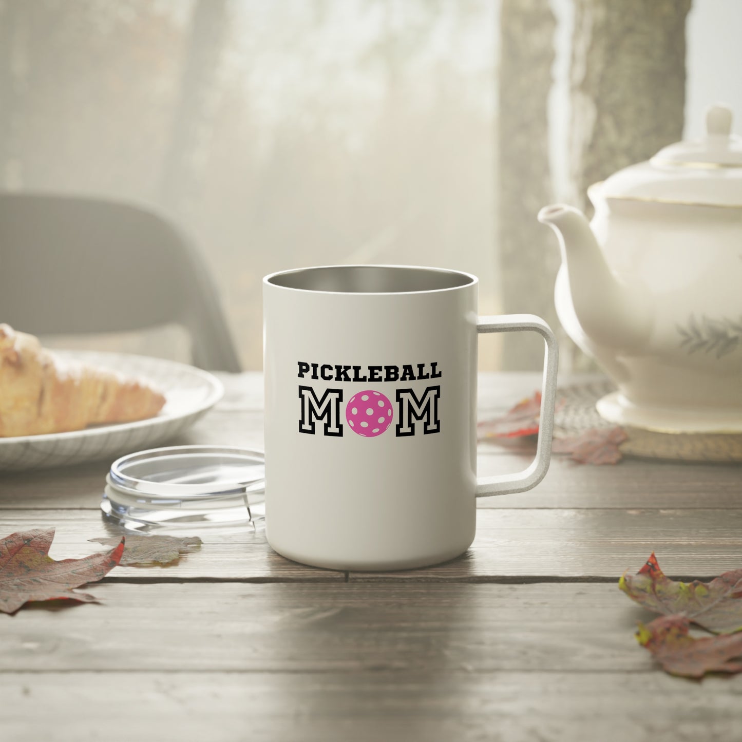 Pickleball Mom Pink Insulated Mug