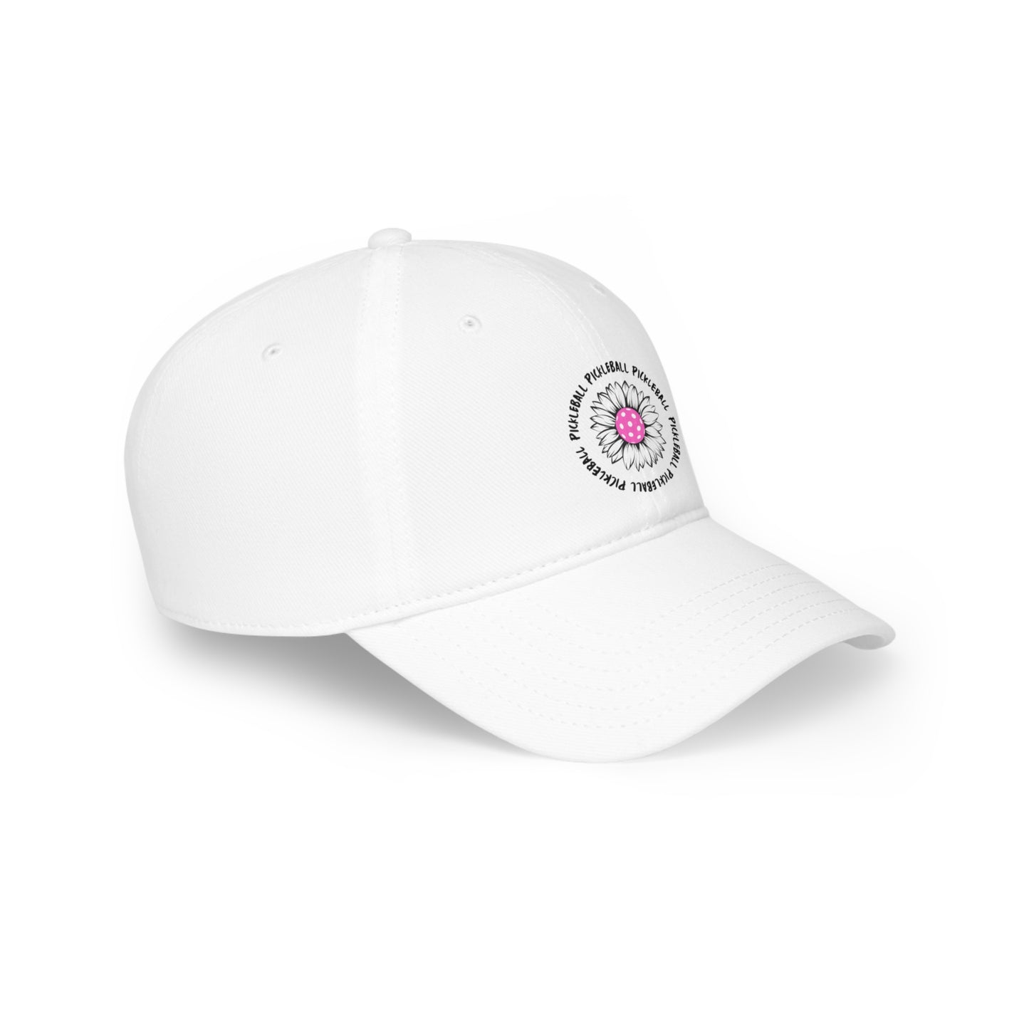 Pickleball Flower Low Profile Hat
