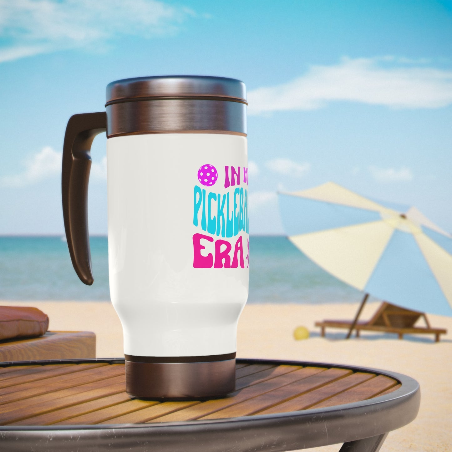 In My Pickleball Era Stainless Steel Travel Mug
