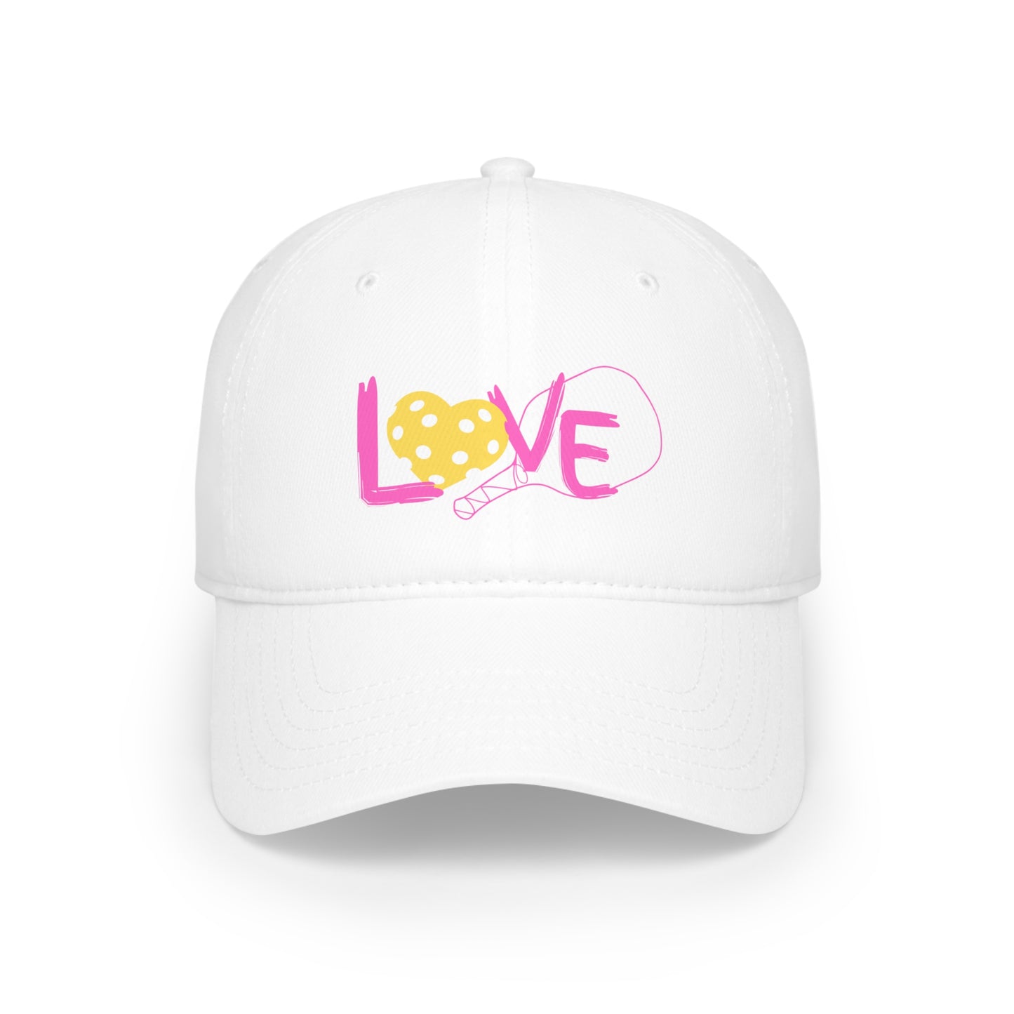 Pickleball Pink Love Low Profile Hat