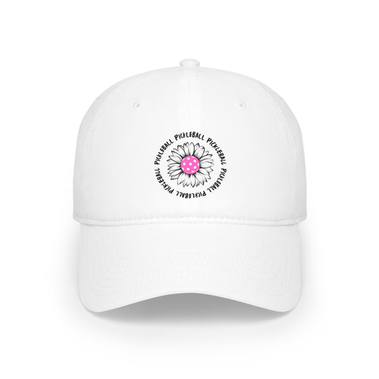 Pickleball Flower Low Profile Hat