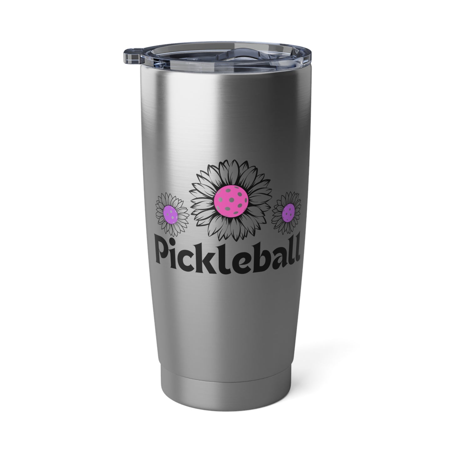 Pickleball 3 Flowers Tumbler