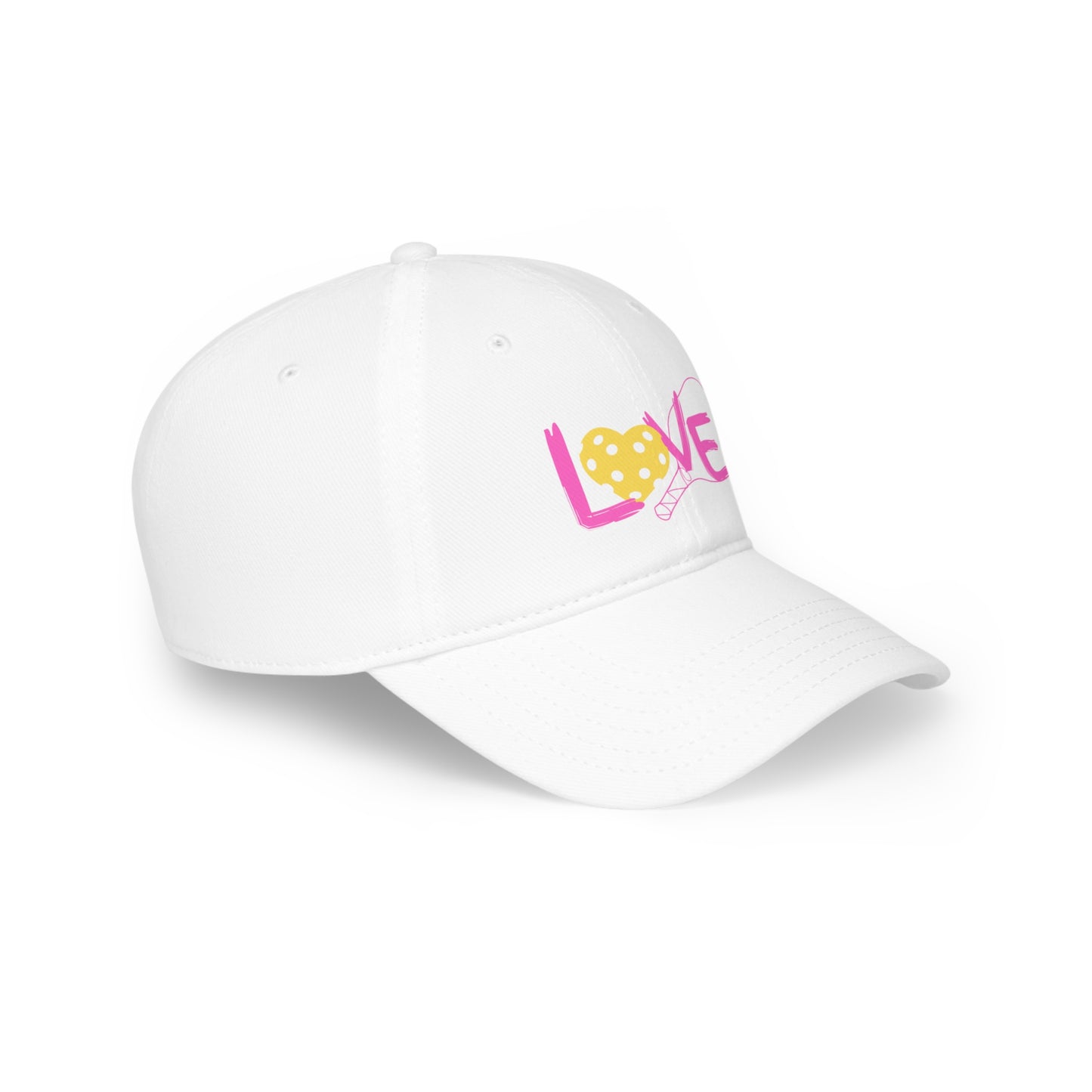 Pickleball Pink Love Low Profile Hat