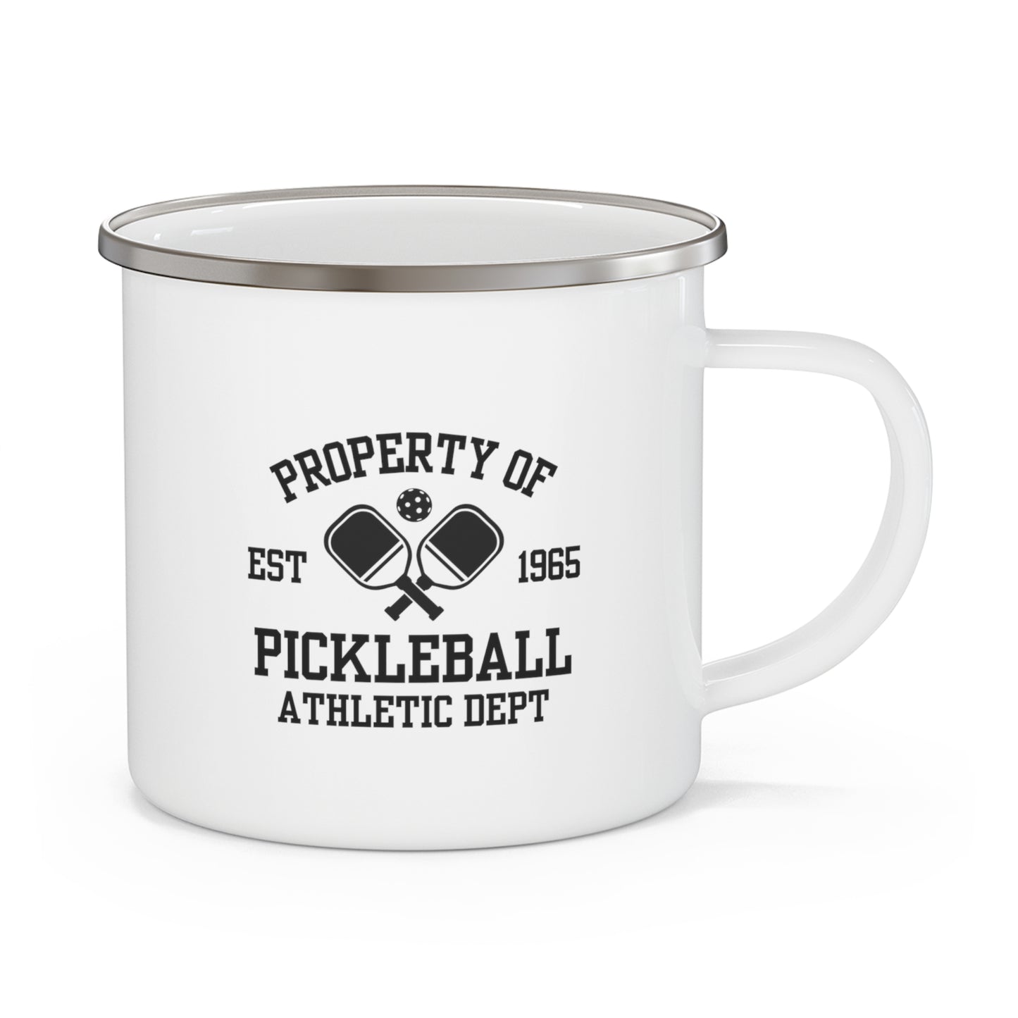 Pickleball Athletic Club Enamel Camping Mug