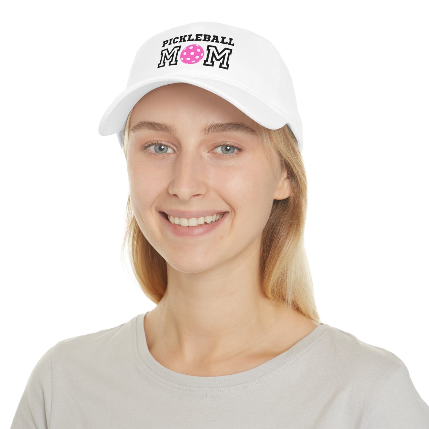 Pickleball Mom Pink Ball Low Profile Hat