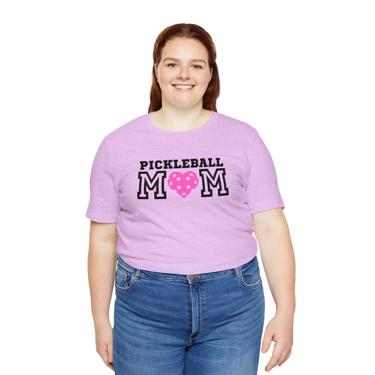 Pickleball Mom Pink Heart T-shirt