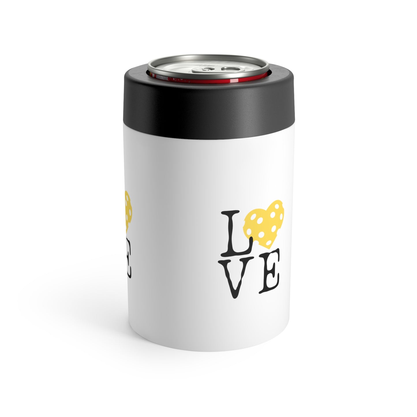 Pickleball Yellow Heart Love Can Holder