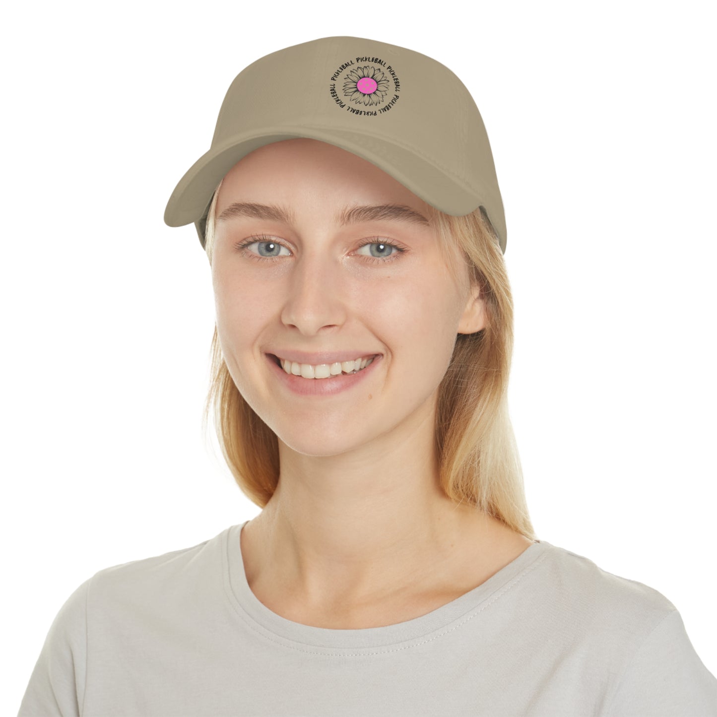 Pickleball Flower Low Profile Hat