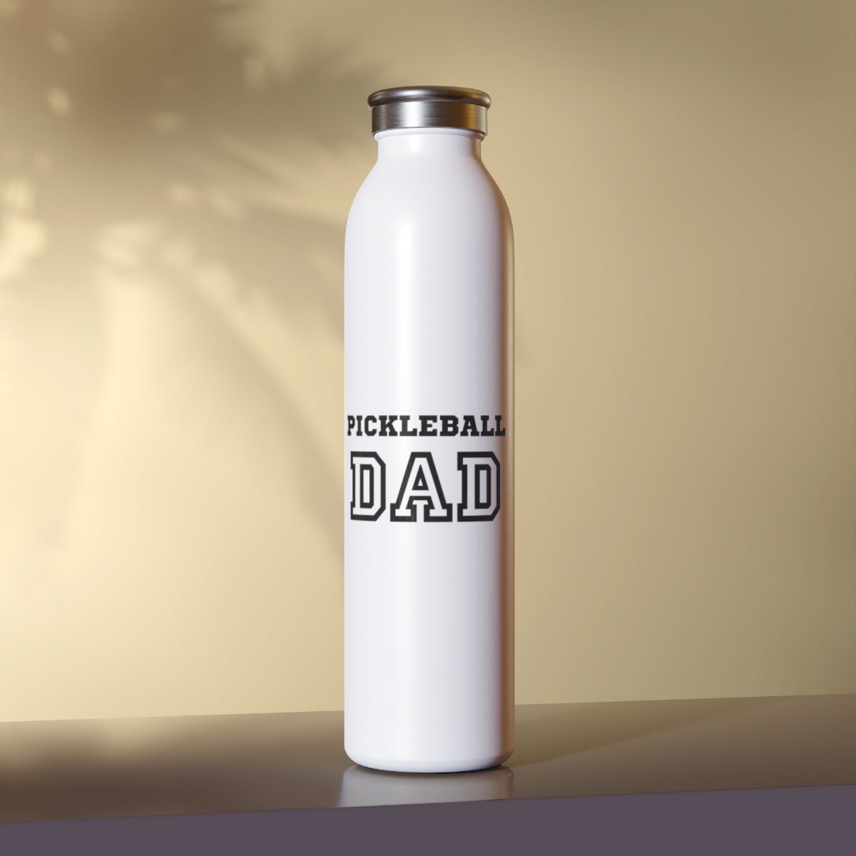 Pickleball Dad Slim Water Bottle