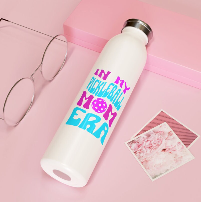 In My Pickleball Mom Era Slim Water Bottle