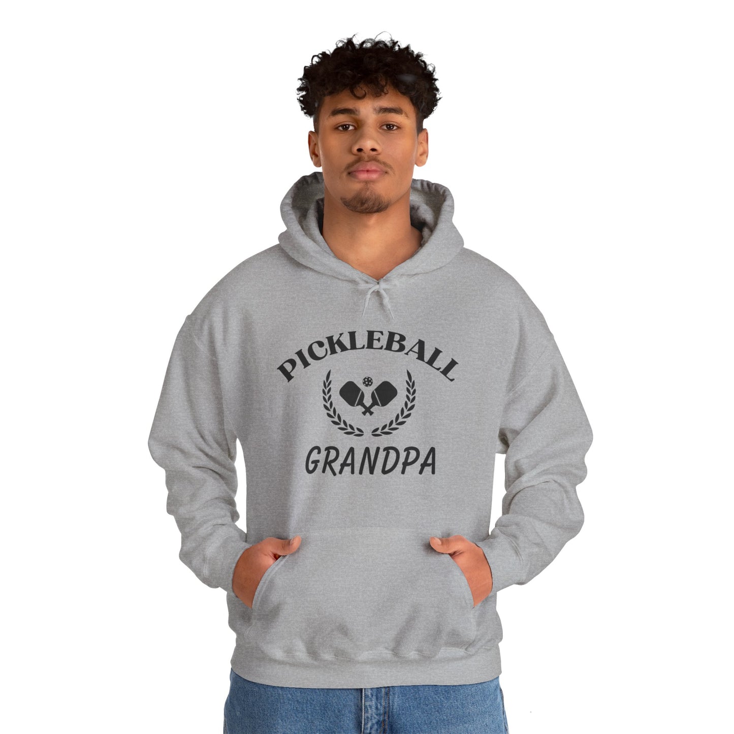 Pickleball Grandpa Crest Hoodie