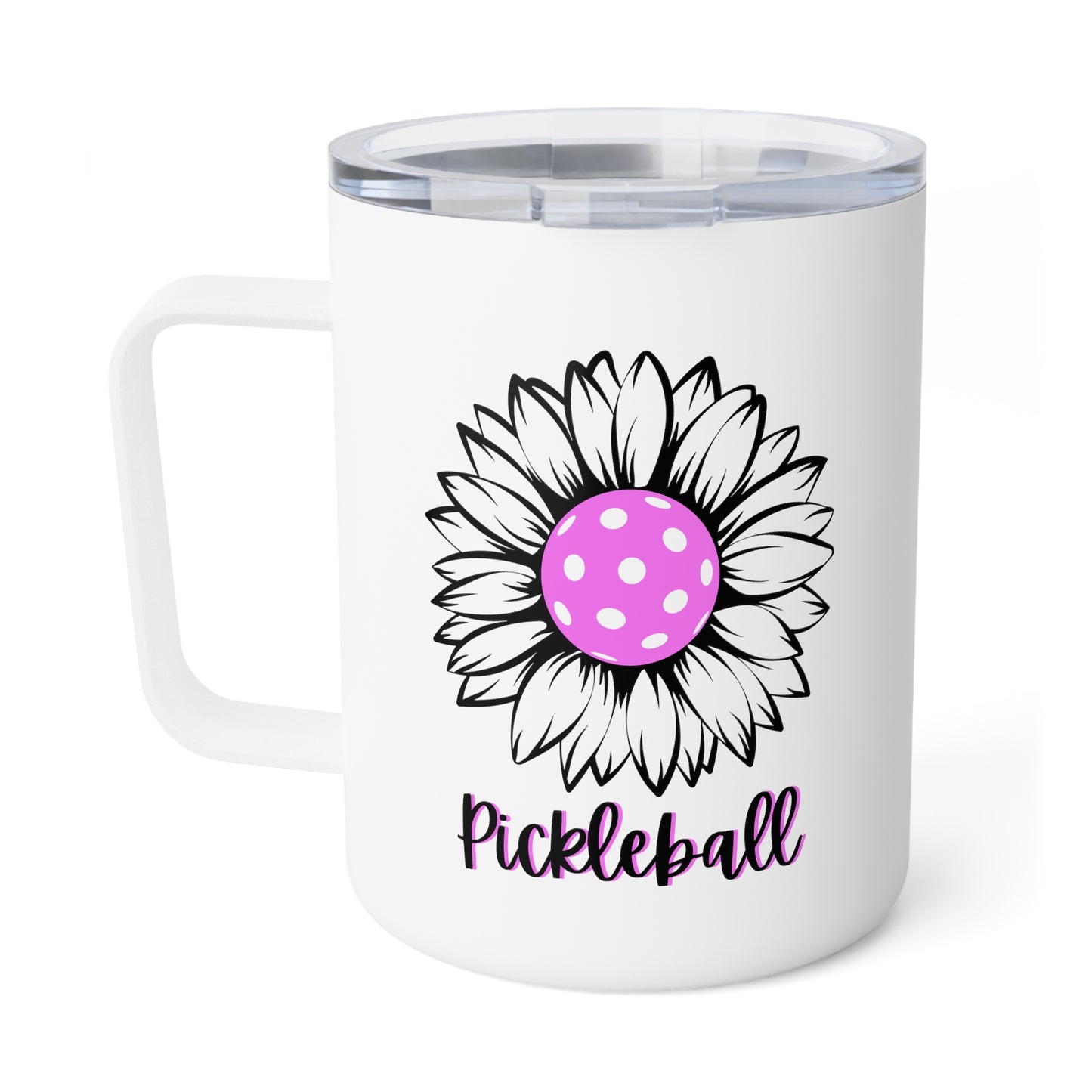 Pickleball Sun Flower Insulated Mug