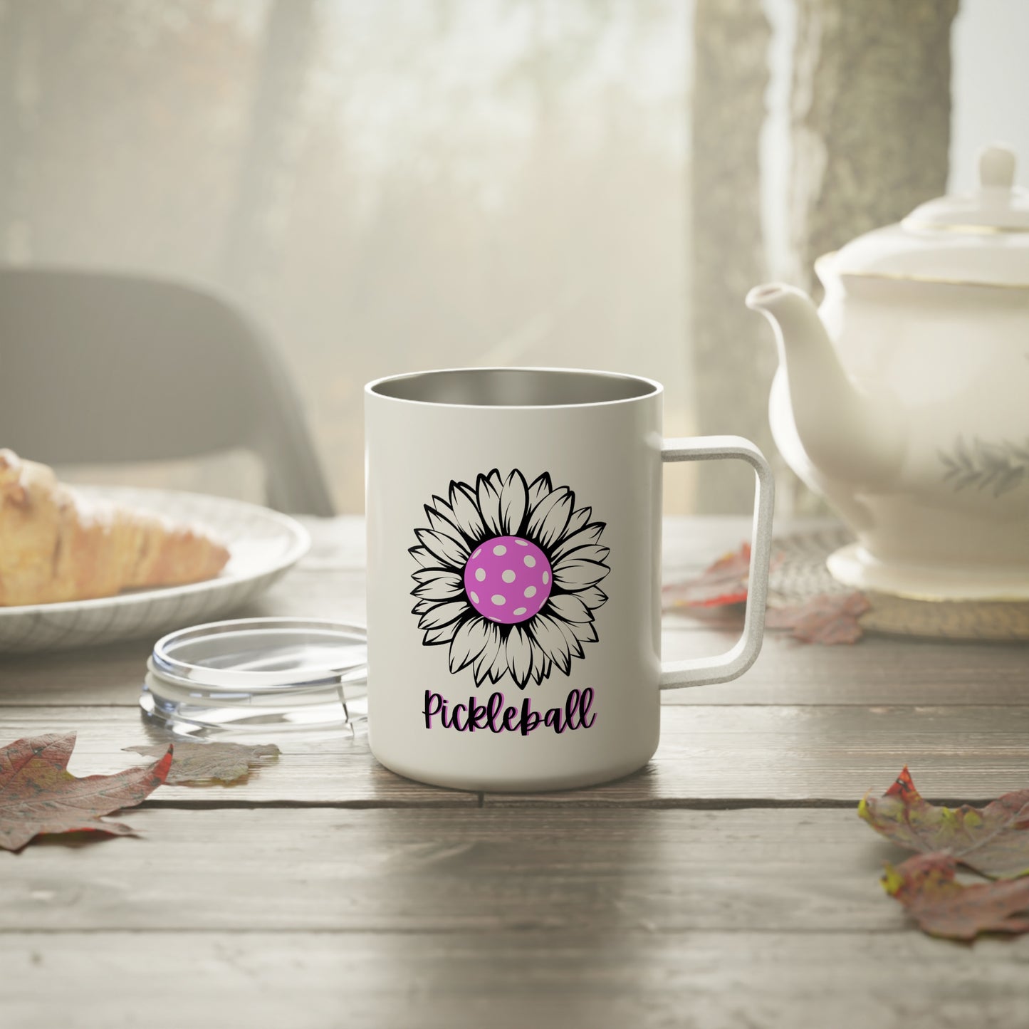 Pickleball Sun Flower Insulated Mug