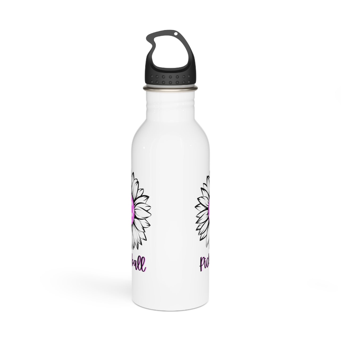Pickleball Sun Flower Stainless Steel Water Bottle
