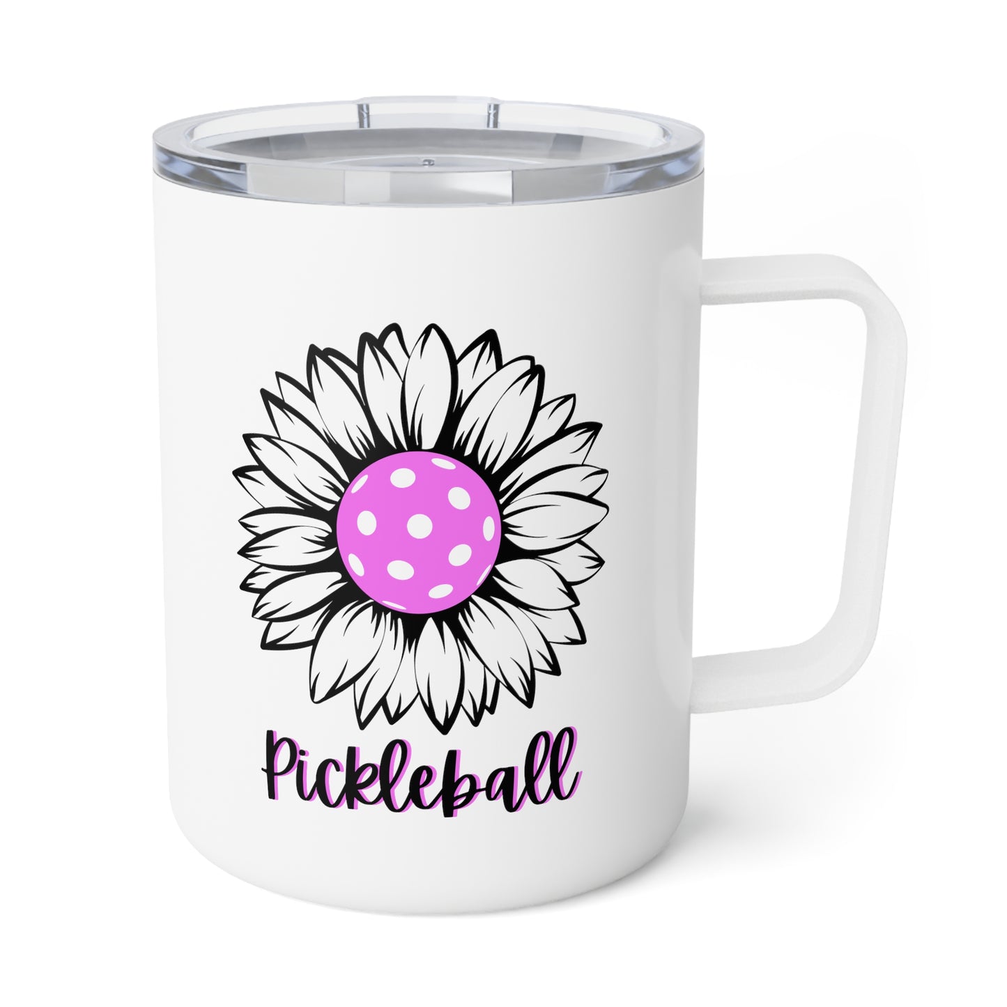 Pickleball Sun Flower Insulated Mug